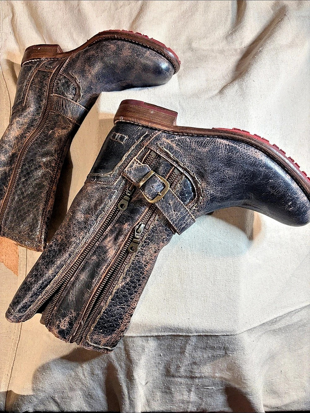 BED|STÜ Women's Brown Leather Boots - Picture 6 of 8